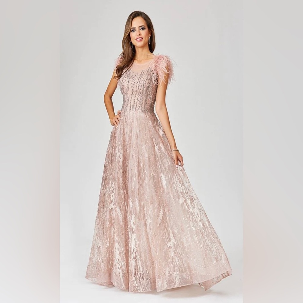 Blush Evening Gown by Lara in Size 14